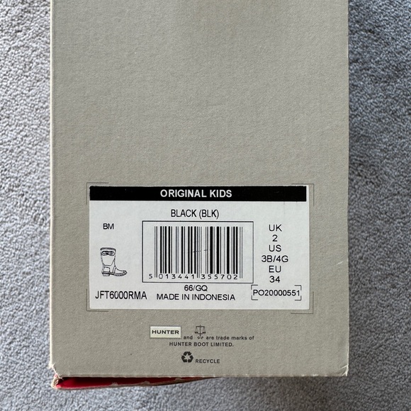 Big Kids Size 4 Black Hunter Boots - Picture 8 of 8